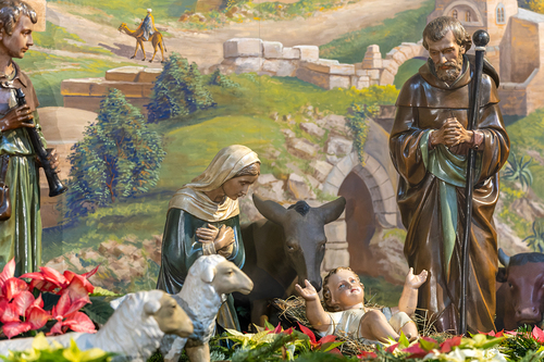 Krippe in der Pfarre Mariahilf / Erzdiözese Wien/ Schönlaub Pfarre Mariahilf in Wien Mariahilf